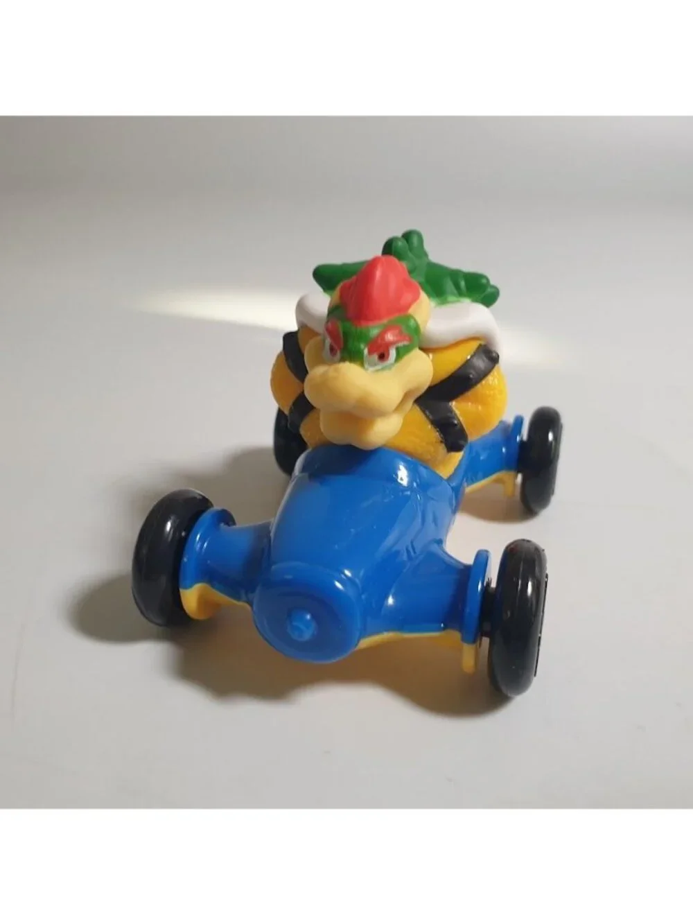 Super Mario Kart Bowser McDonalds 2022 Toy Collectible Blue Car With Stickers